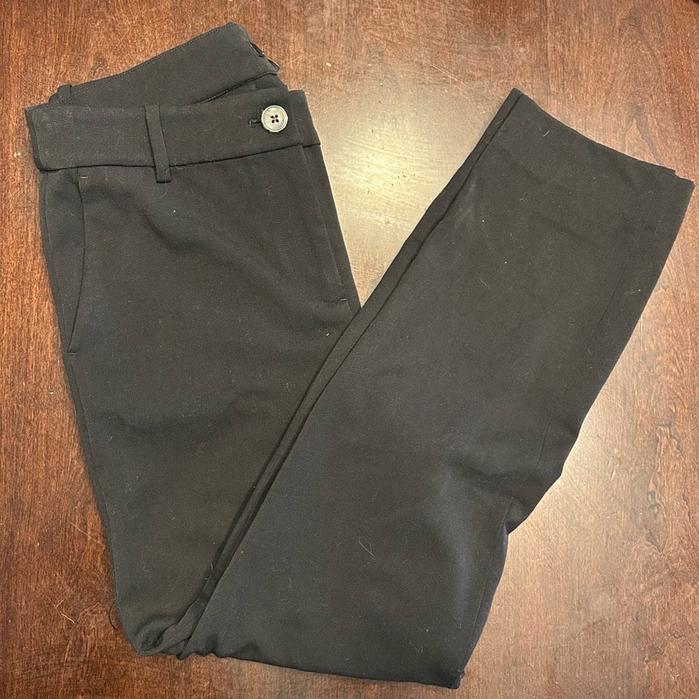J. Crew Black Straight Leg Pants